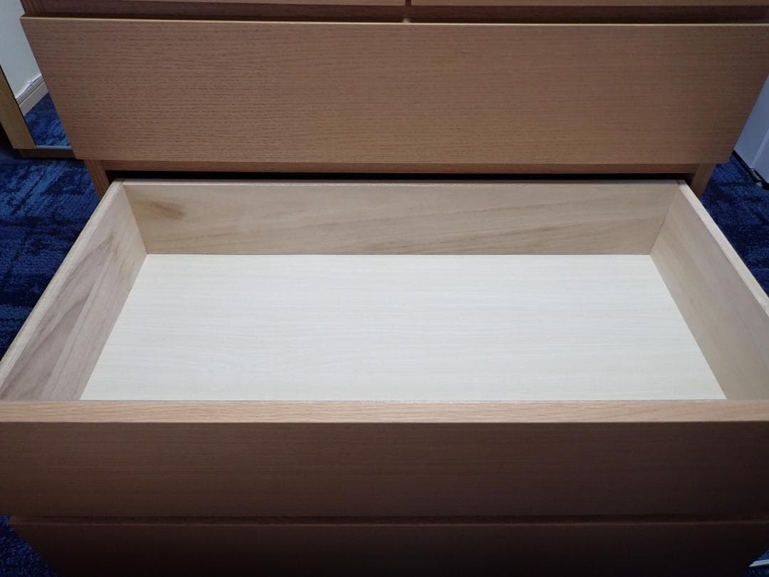 無印良品　4段チェスト　天然木（オーク材）