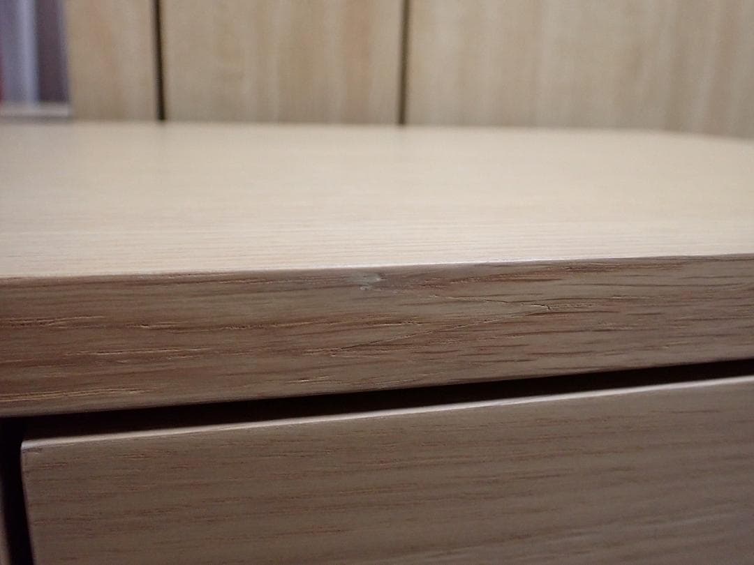 無印良品　4段チェスト　天然木（オーク材）