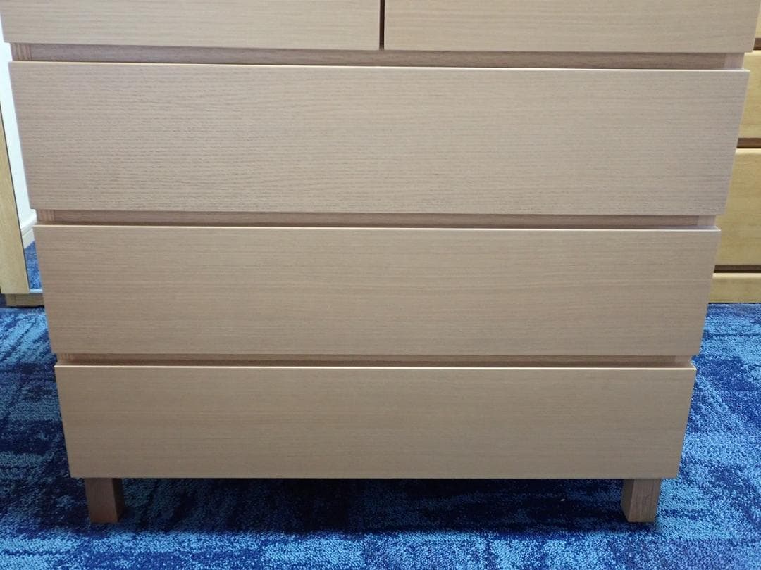 無印良品　4段チェスト　天然木（オーク材）