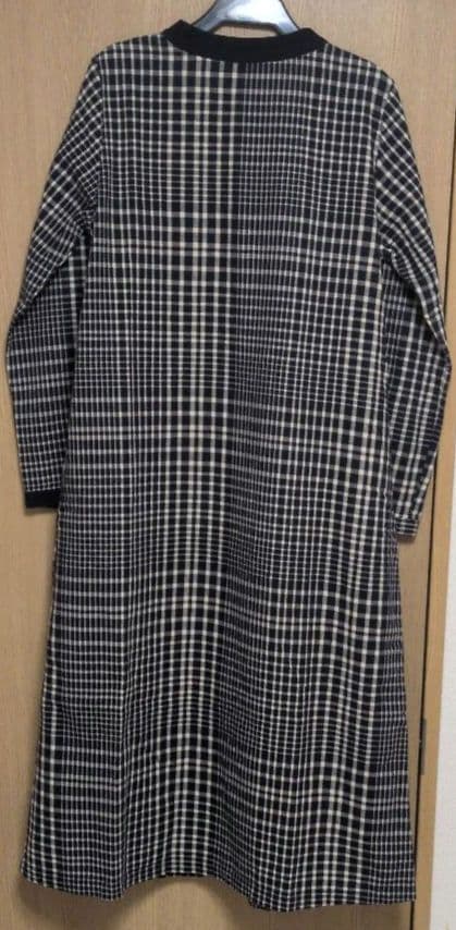 パラスパレス　綿麻チェック柄ワンピース