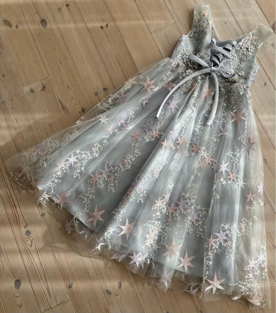 ロングドレス　グレー　140