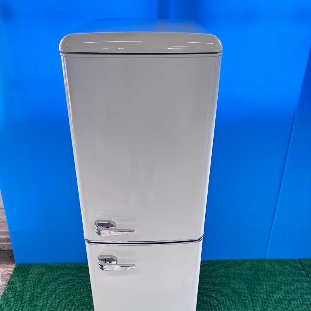728レトロデザイン冷蔵庫　100L強　小型　一人暮らし　右開き　2ドア　お洒落