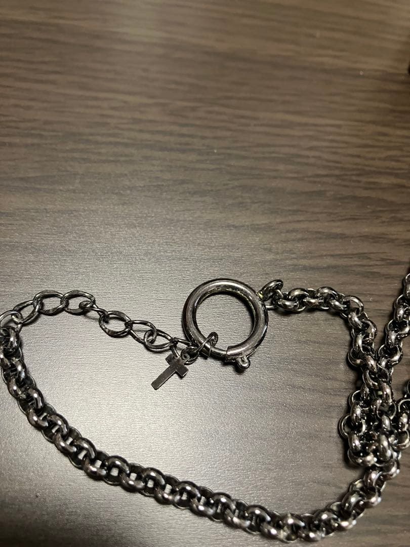 BLACK PEACE NOW クラウンネックレス ブラック