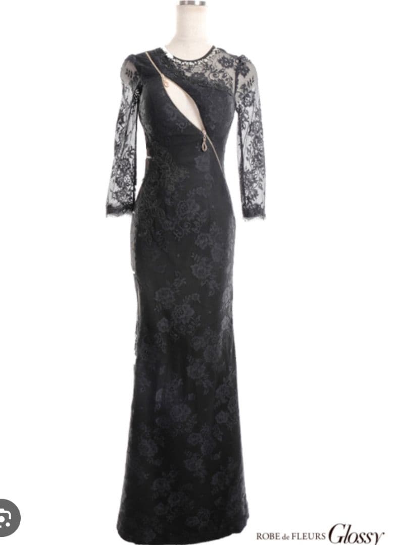 ROBE de FLEURS Glossy　ロンングドレス