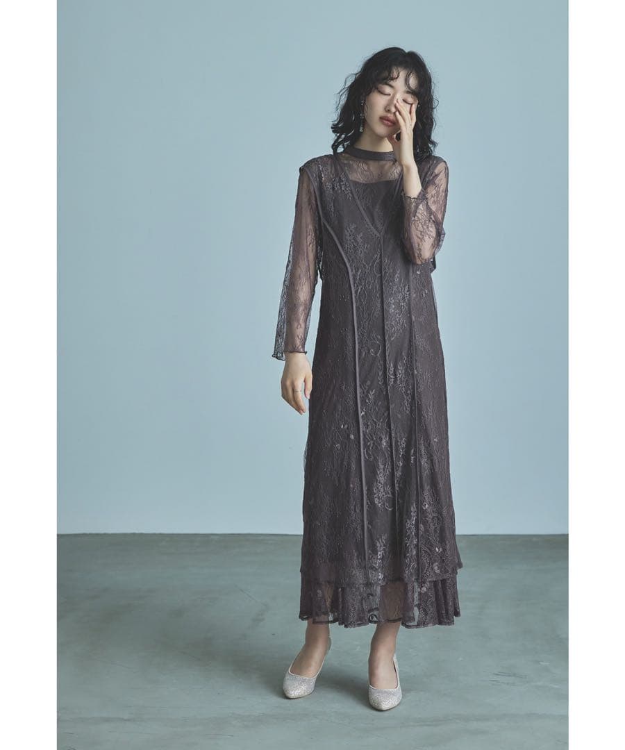 ★新品★ニアナ　総レースベストレイヤードマーメイドドレス　結婚式　パーティー