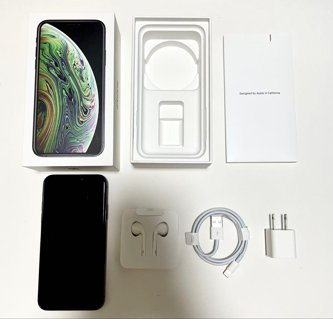 Apple iPhoneXS 256GB スペースグレイ SIMフリー 付属品有