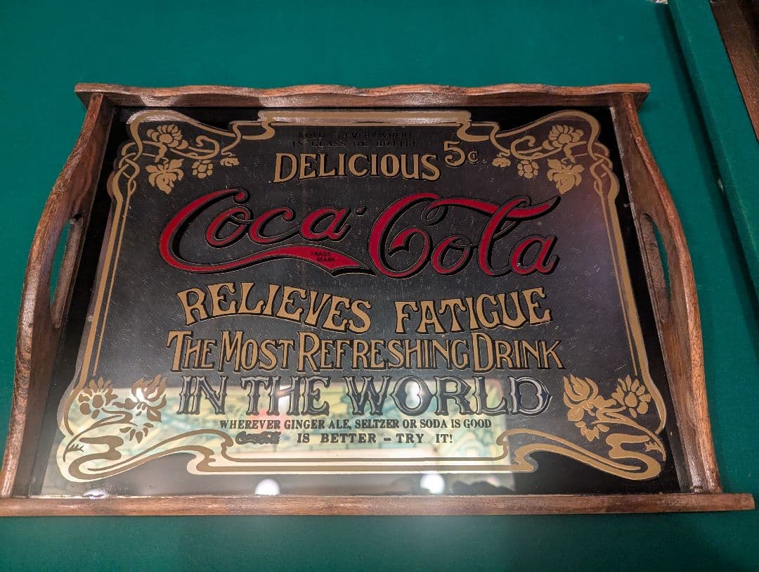 コカコーラ　パブミラー　トレイ