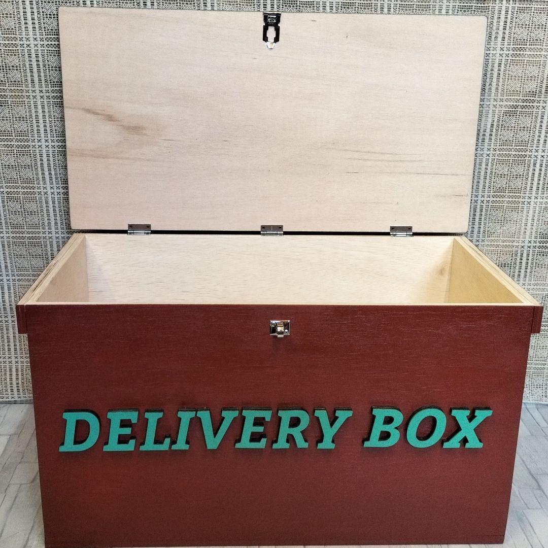 70《宅配BOX》収納 ボックス 置き配 りんご箱 木箱 コンテナ ポスト