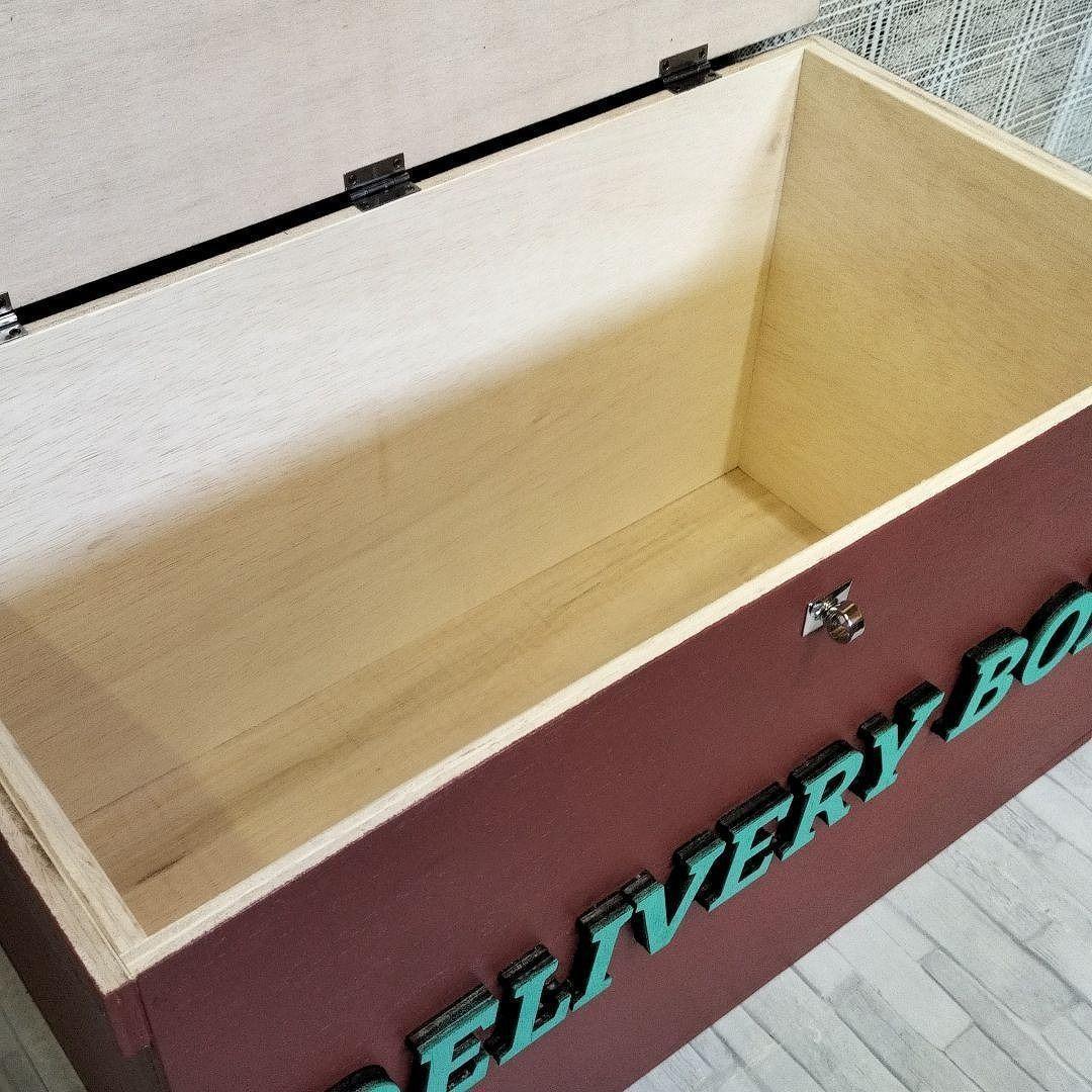 70《宅配BOX》収納 ボックス 置き配 りんご箱 木箱 コンテナ ポスト