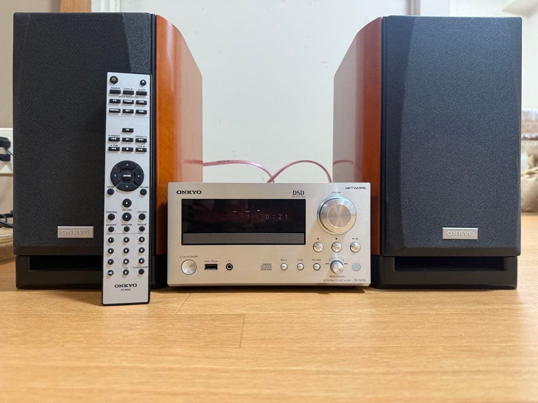 ONKYO ミニコンポ リモコン付き CR-N765 D-212EX 美品