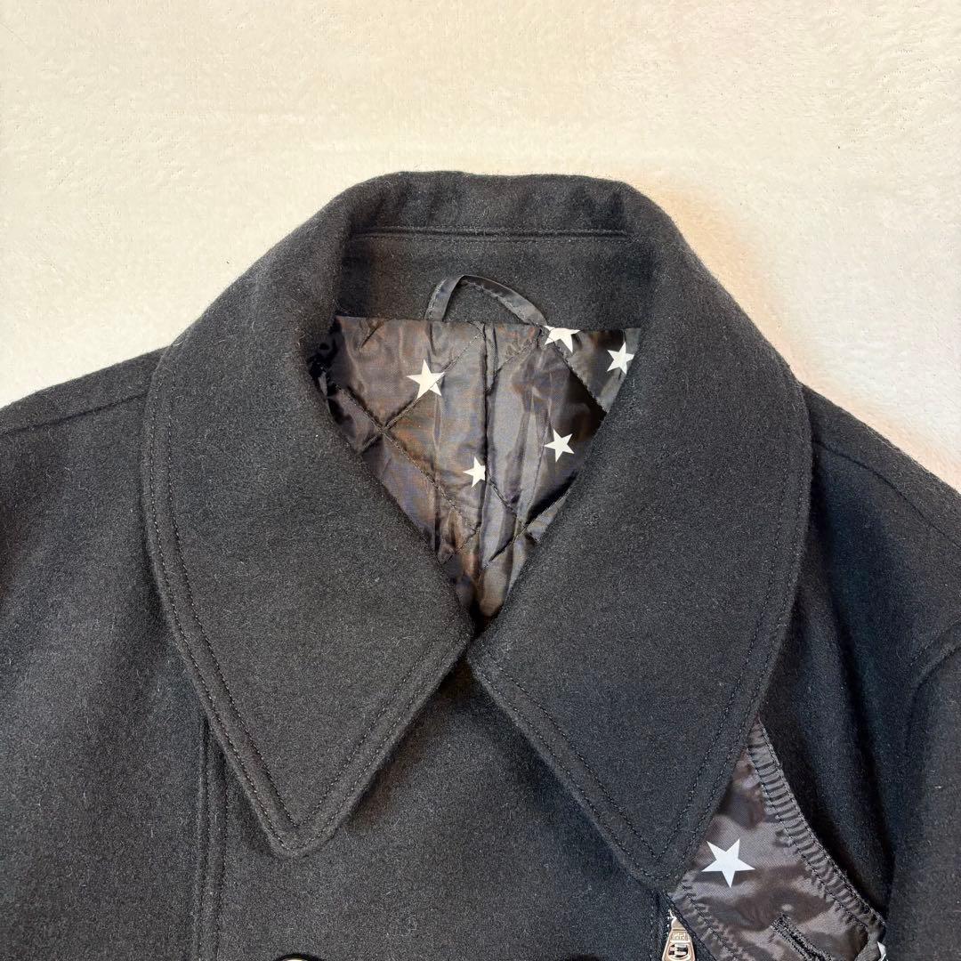 【美品】 uniform experiment ピーコート サイズ1 ブラック