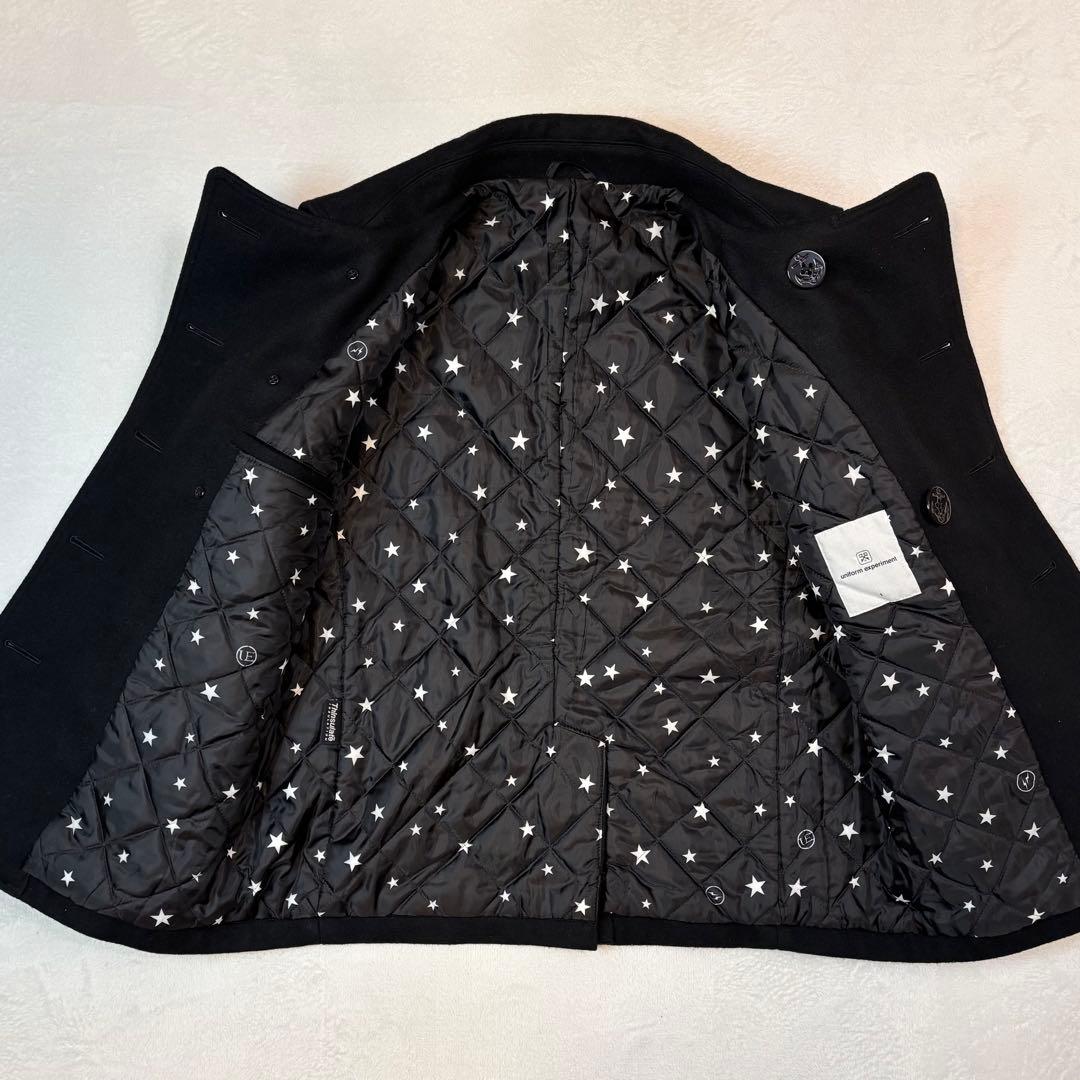 【美品】 uniform experiment ピーコート サイズ1 ブラック