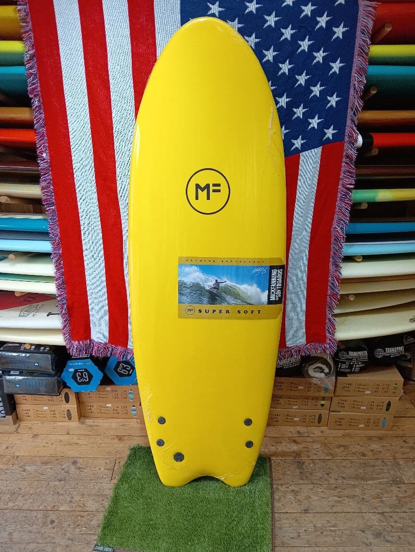 h*u様 MF ソフトボード　ツインターボ　サーフボード　ツインフィン　fcs