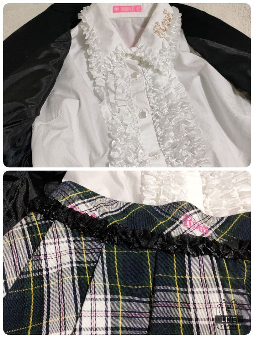 RONI 　セットアップ　卒服　スーツ スカートセット　黒　XL　5点セット