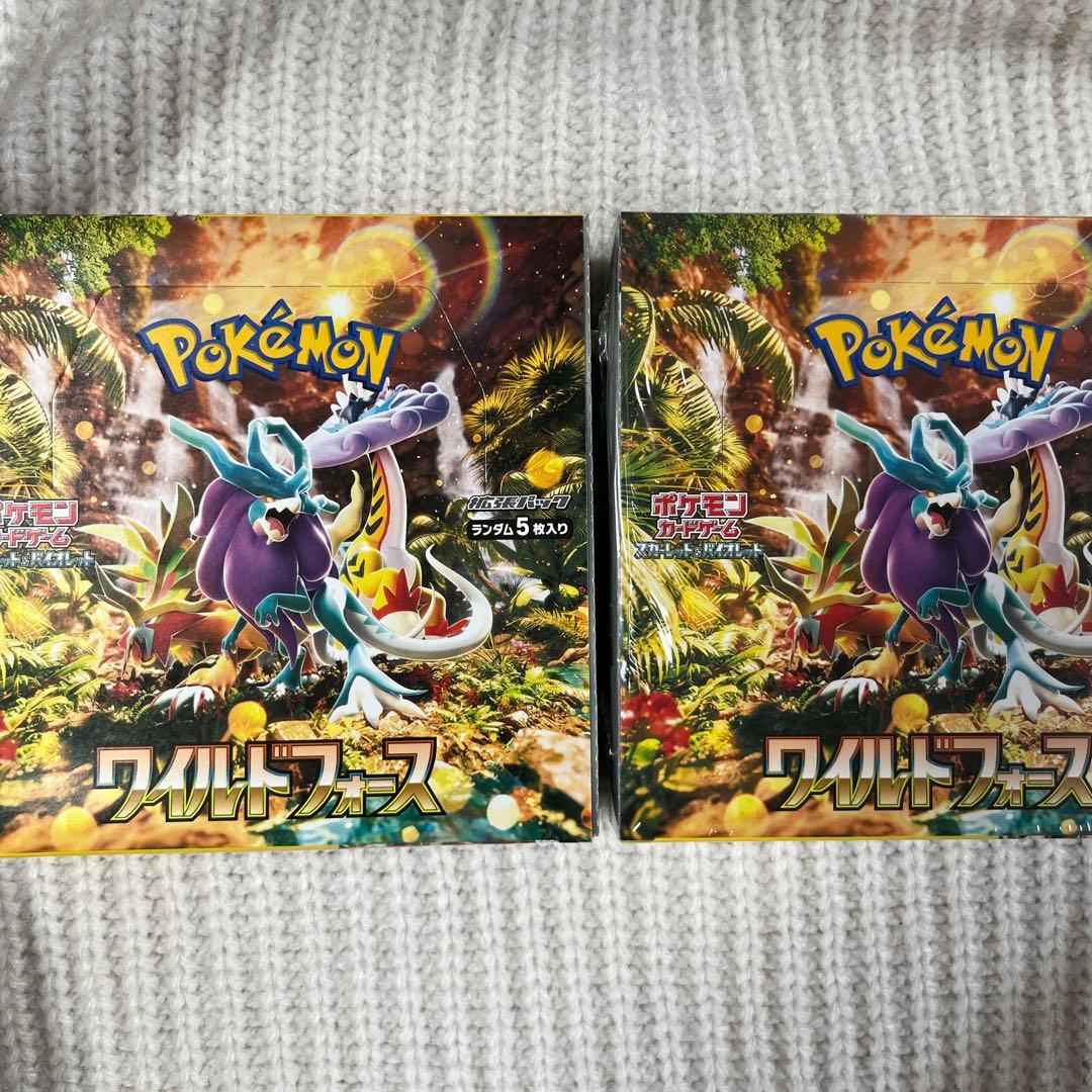 ポケモンカードゲーム ワイルドフォース 5パック入り　二箱