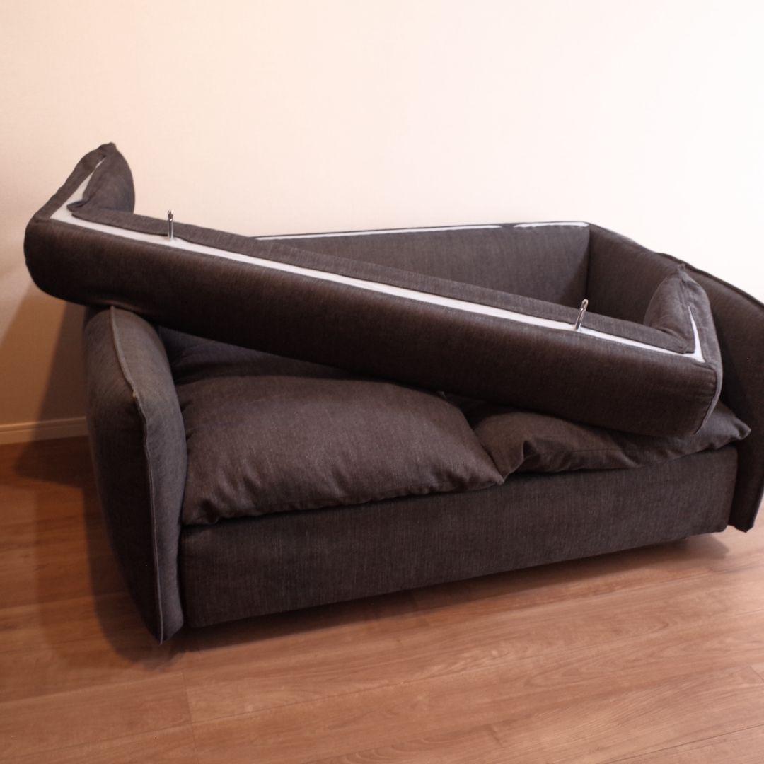 ニトリ ソフティーナ 2人掛けソファ【ダークグレー】最終値下げ