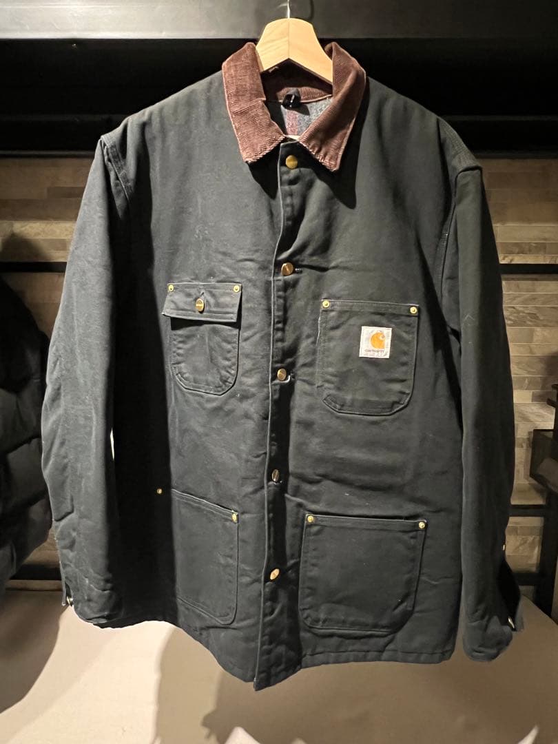 USA製 美品 Carhartt チョアコート OG XLブラック