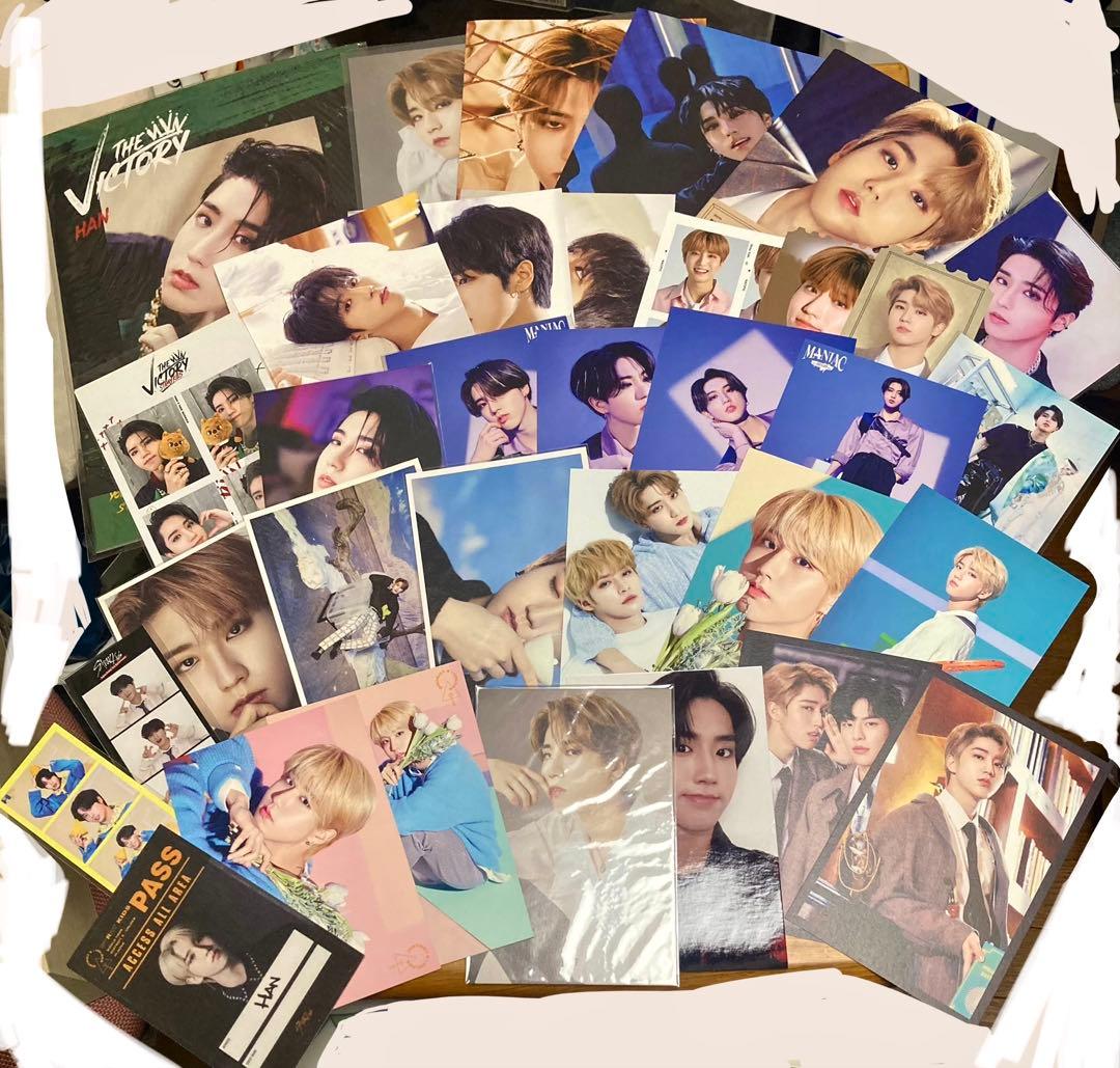 12月末処分 skz ハン グッズ+トレカ約80枚