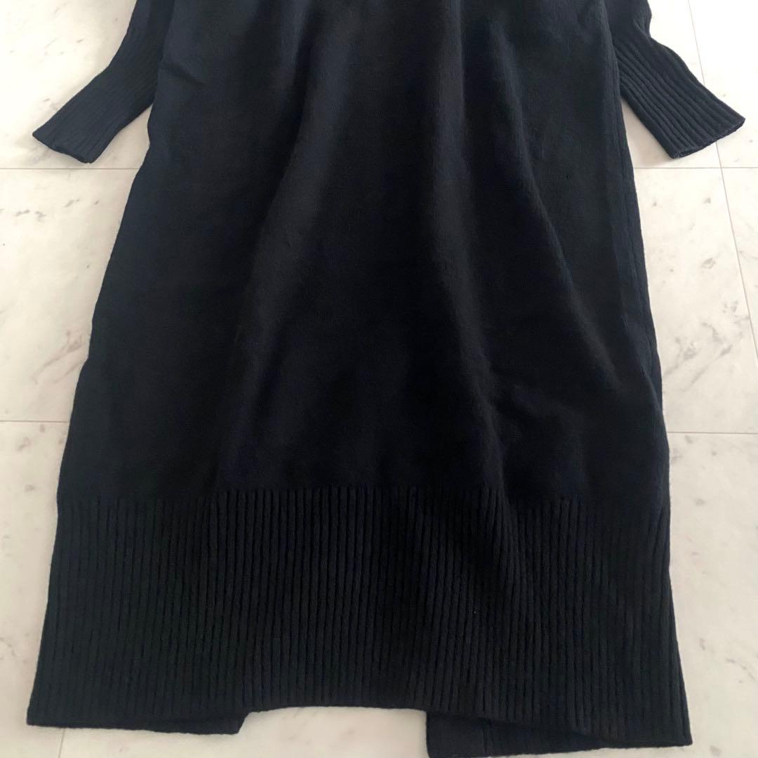 美品 サクラ SACRA エクストラファインウールニットワンピース 近年 38