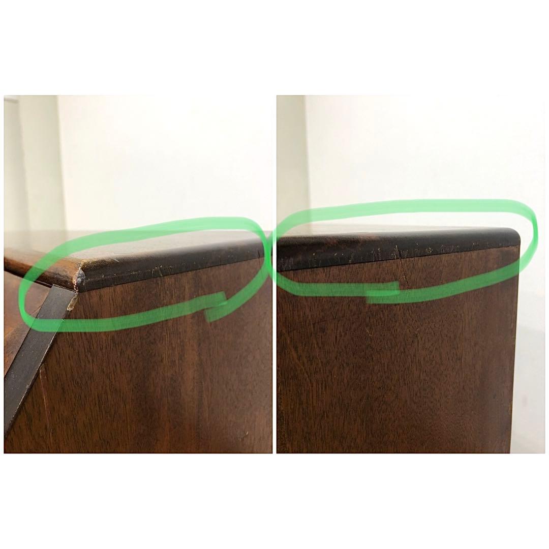 九州民芸家具 ライティングビューロー デスク チェスト 机 引き出し 民藝