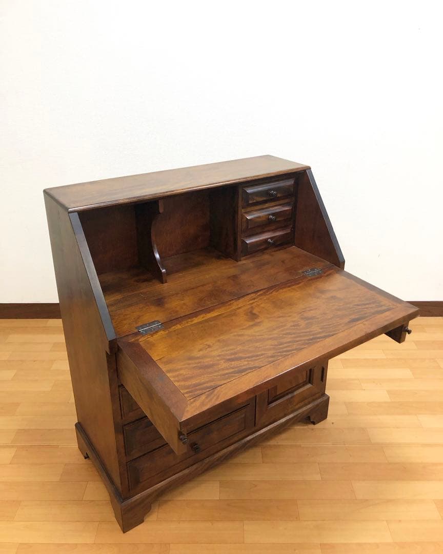 九州民芸家具 ライティングビューロー デスク チェスト 机 引き出し 民藝