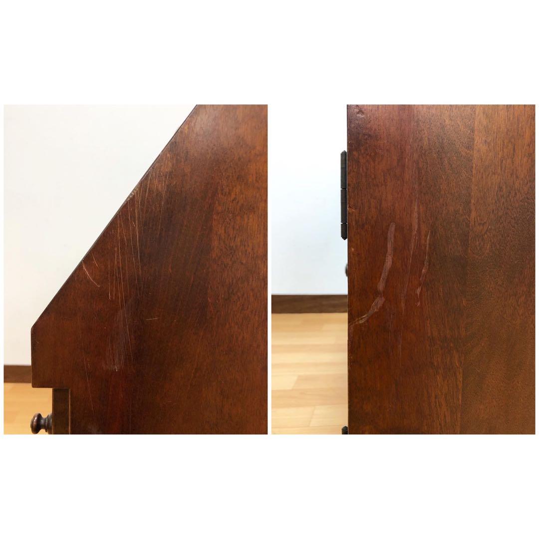 九州民芸家具 ライティングビューロー デスク チェスト 机 引き出し 民藝