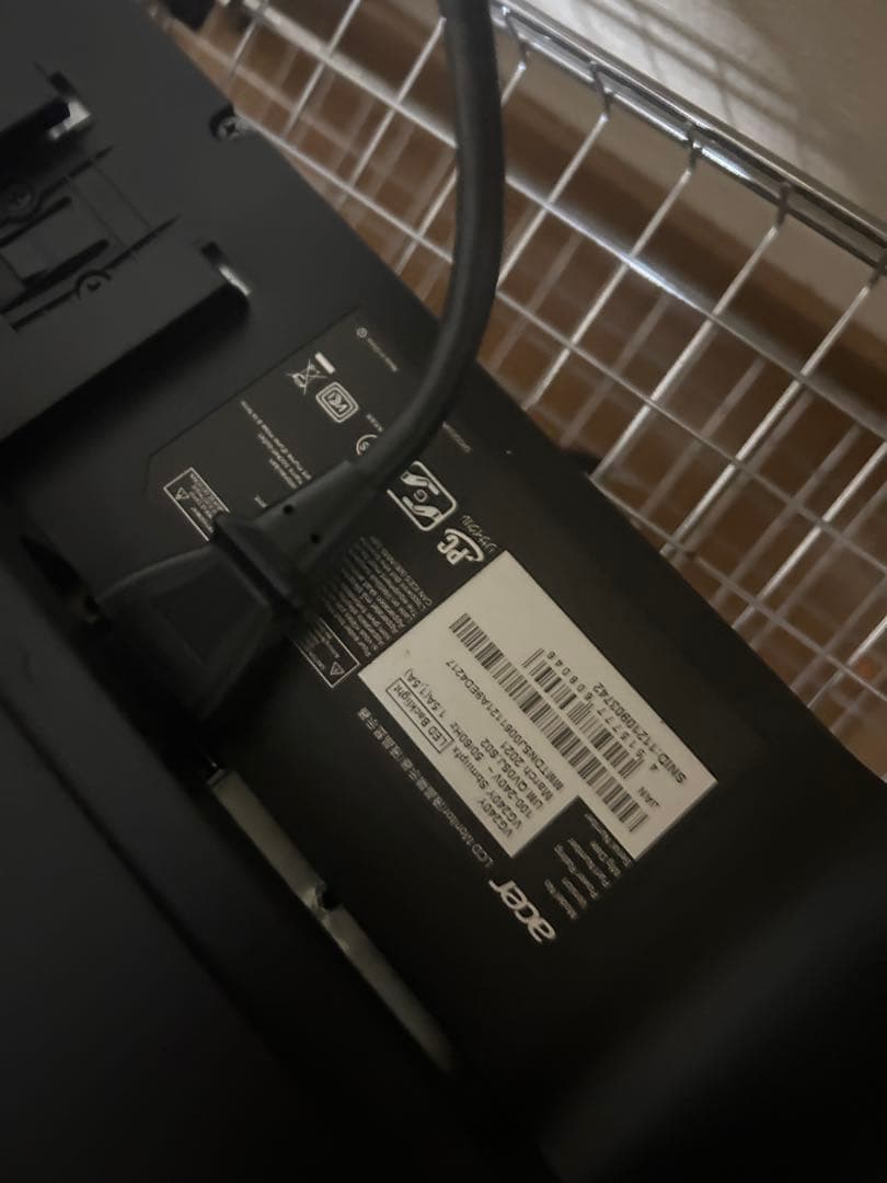 acer 165Hz ゲーミングモニター