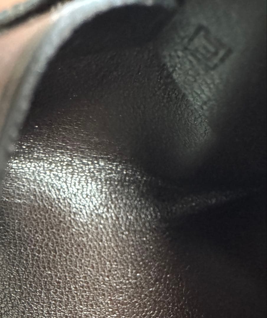 HERMES レザー 封筒型名刺入れブラウン