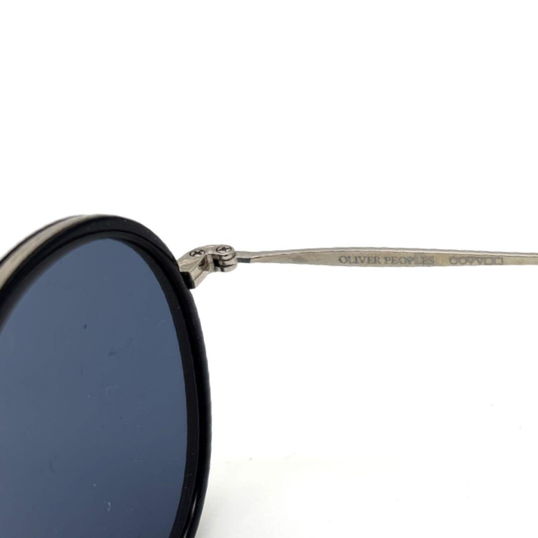 【美品】オリバーピープルズ Meline ブラック×シルバー ブルーレンズ