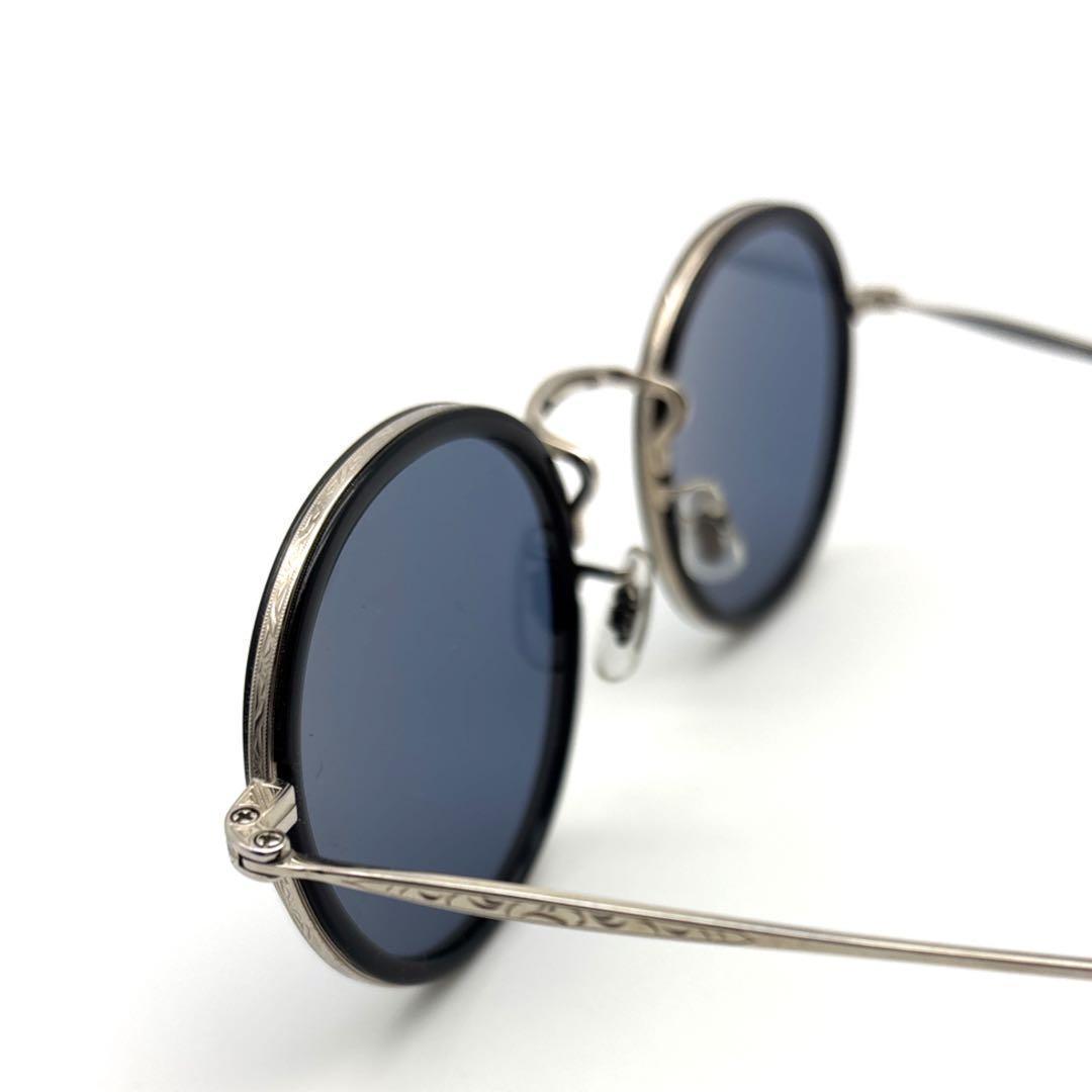 【美品】オリバーピープルズ Meline ブラック×シルバー ブルーレンズ