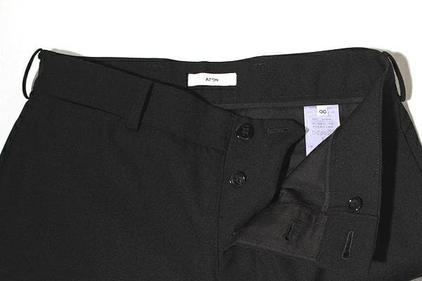23AW ATON エイトン BACK SATIN スタンダードパンツ