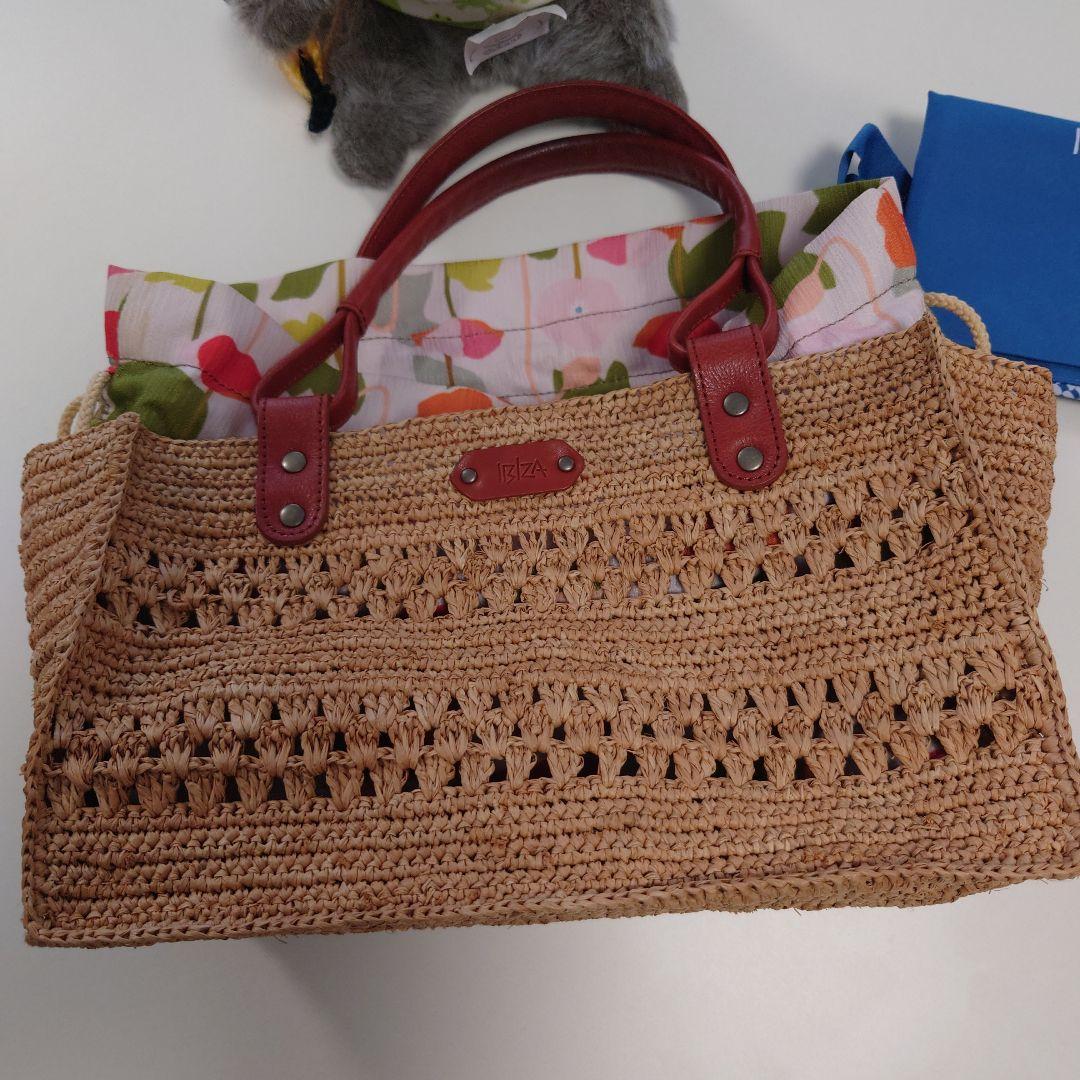 IBIZA ラフィア　ハンドバッグ　未使用品！