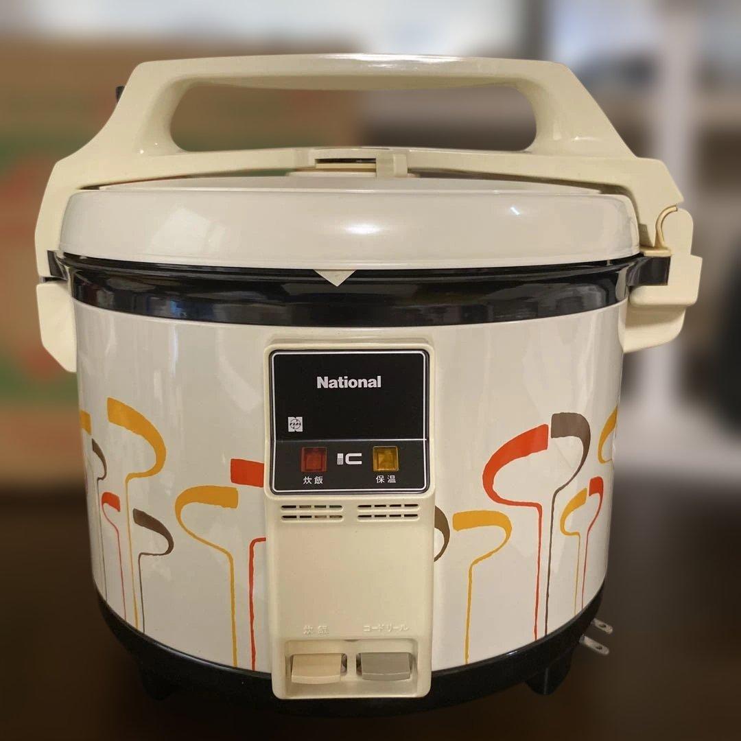 【昭和レトロ】National 大容量　電子炊飯ジャー　炊飯器　新品　未使用