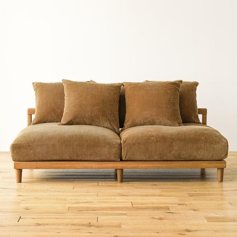 Re:CENO AGRA 3人掛けソファ コーデュロイ　キャメル