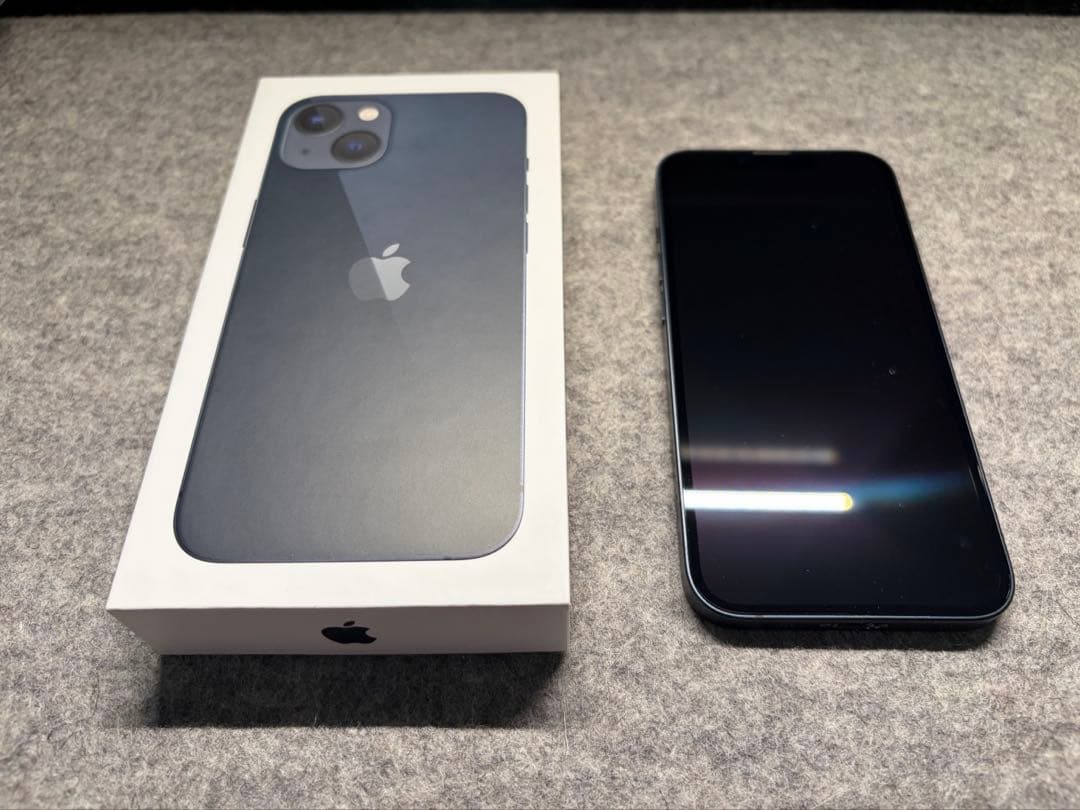 iPhone 13 128GB ミッドナイト 美品 バッテリー89% 初期化済