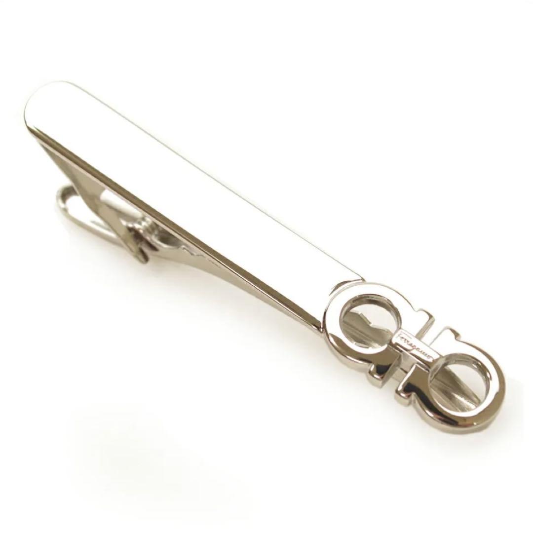 【新品未使用】Ferragamo フェラガモ　シルバー　ネクタイピン　タイバー