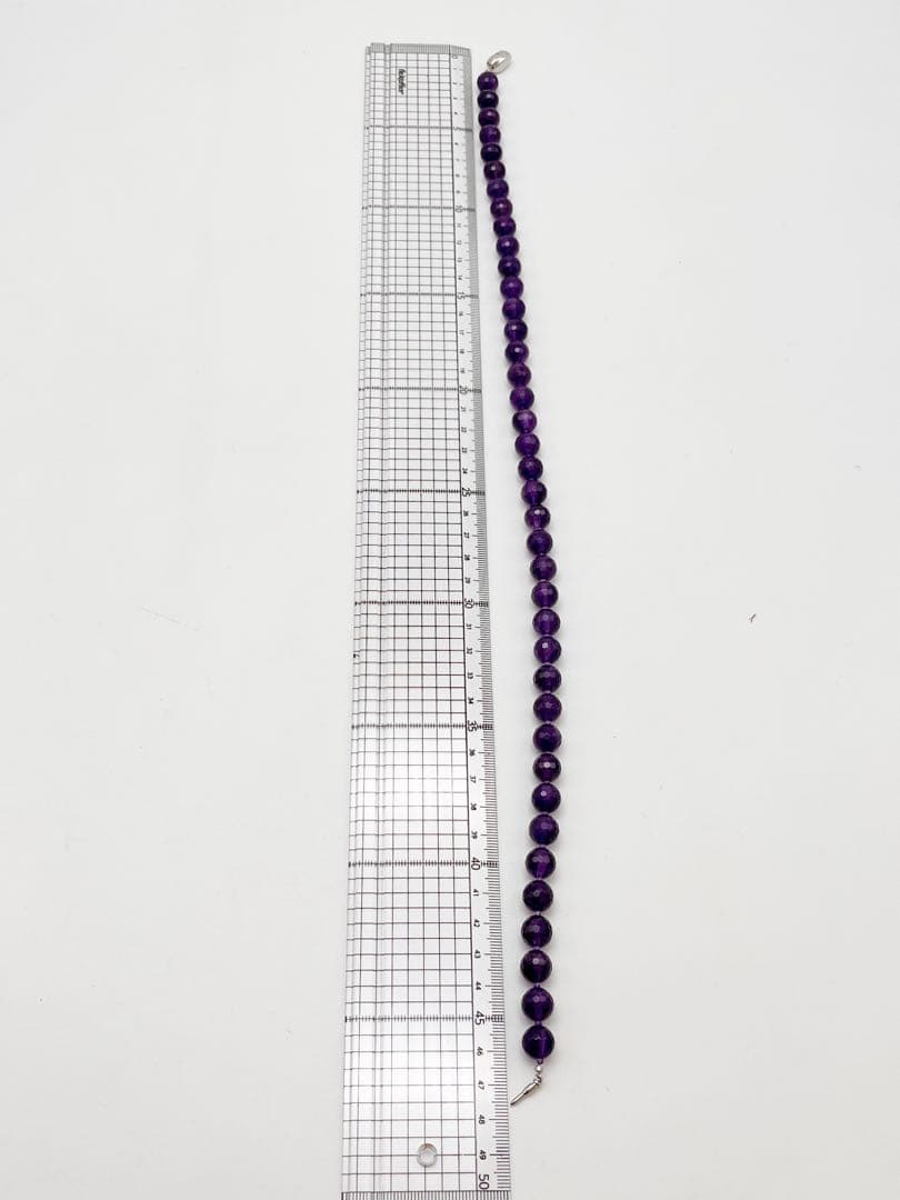 GSTV SV アメシスト ネックレス パープル　刻印あり　約47㎝　未使用