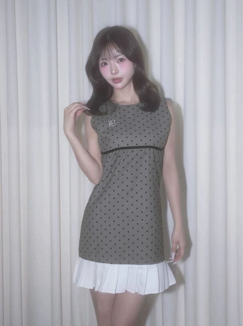 Darich フロッキードットノースリミニワンピース