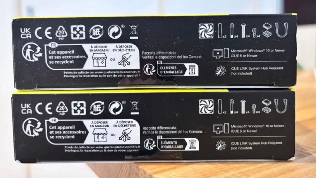 【新品未開封】2個セット CORSAIR RX140 MAX RGBファン