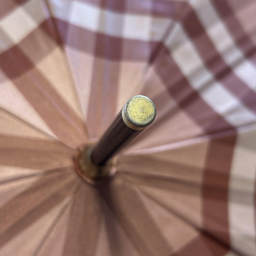 BURBERRY バーバリー ノバチェック ピンク 雨傘 長傘 メガチェック