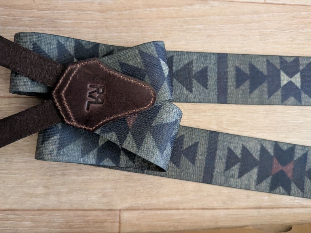 RRL 幾何学模様 サスペンダー