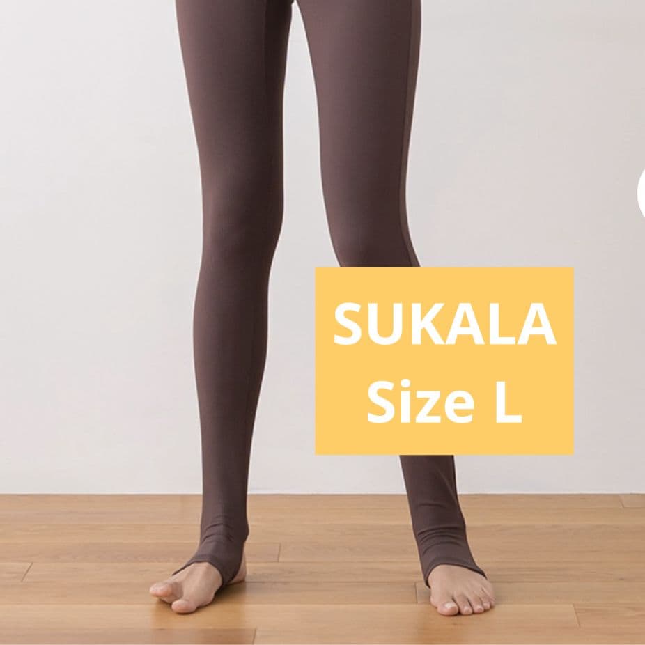 【匿名配送】【新品未使用】SUKALA ヨガ リブトレンカレギンス Lサイズ