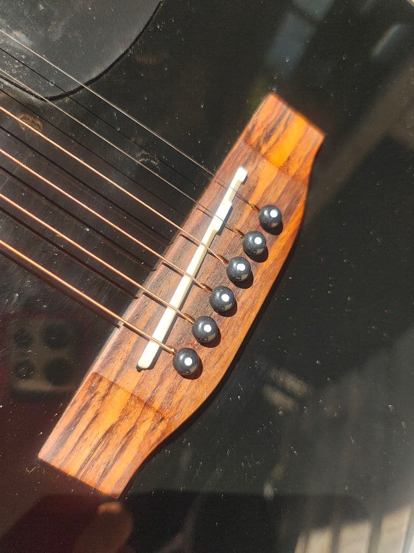 超美品 ニューヨーカー S.yairi YM-17/BK PU付エレアコ REN