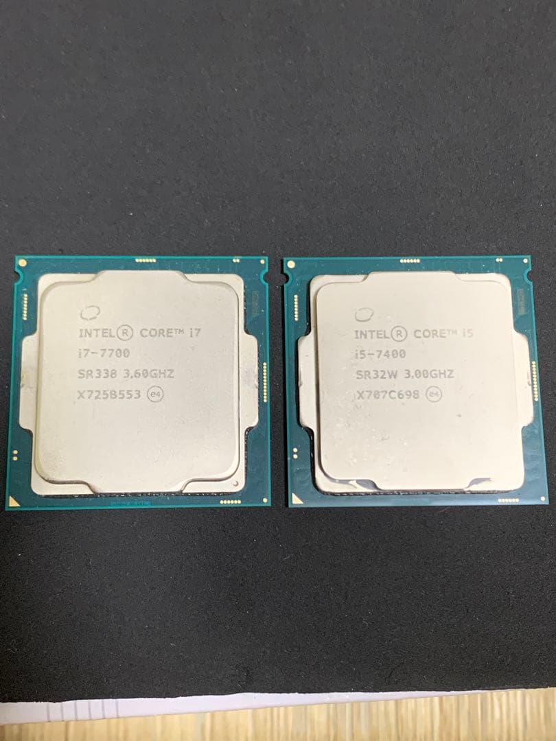 【動作品】Intel core i7 7700 i5 7400セット