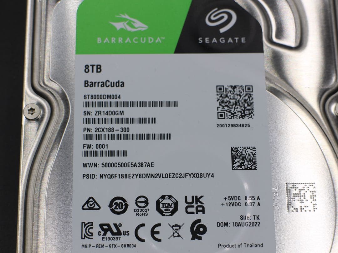 SEAGATE HDD 8TB ST8000DM004 ハードディスク 02