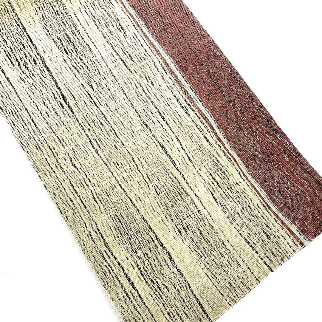 専用帯4661●小森草木染工房 小森久 草木染高級正絹両面全通リバーシブル京袋帯