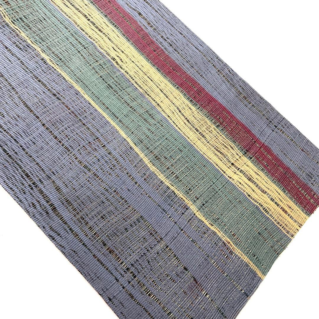 専用帯4661●小森草木染工房 小森久 草木染高級正絹両面全通リバーシブル京袋帯