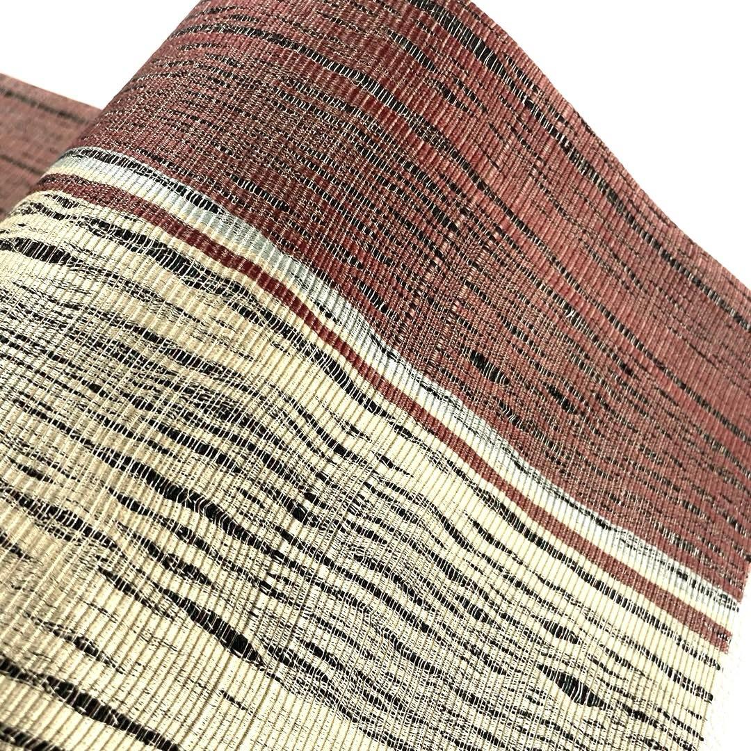 専用帯4661●小森草木染工房 小森久 草木染高級正絹両面全通リバーシブル京袋帯