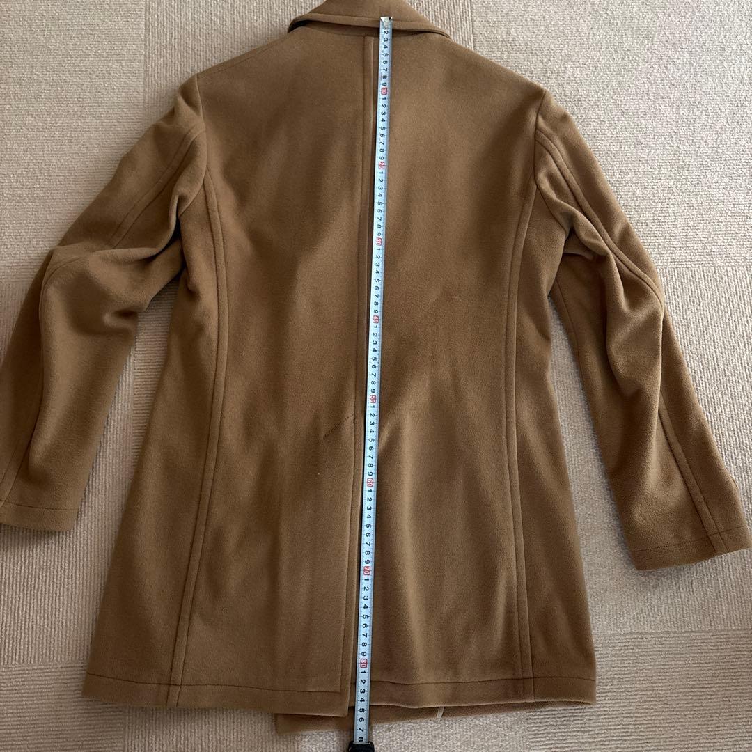 ベージュ ウールコート