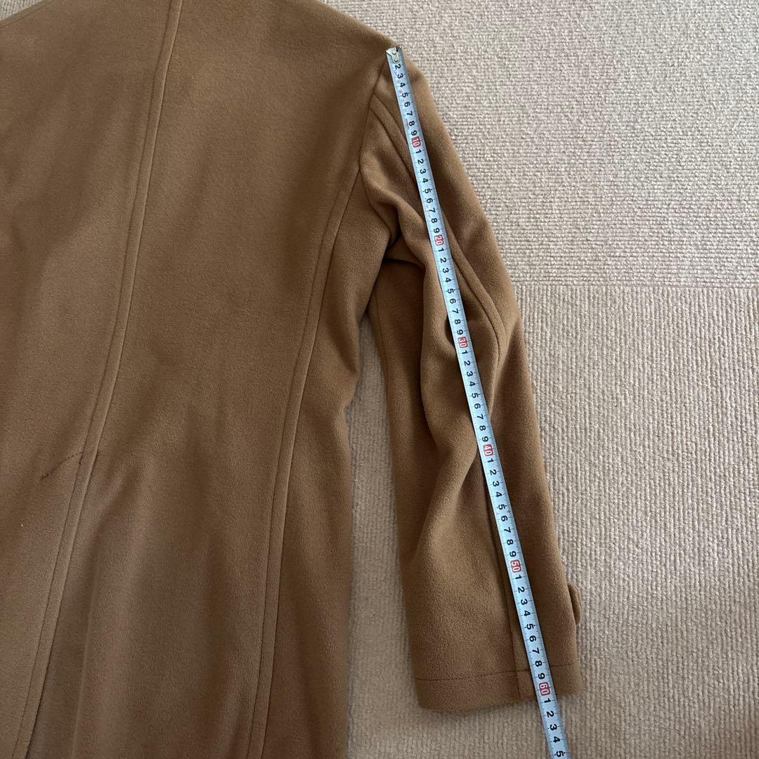 ベージュ ウールコート